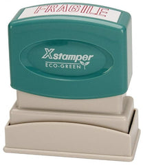 Value Collection - Fragile, Red Pre-Inked Stamp - 1/2 Inch Wide x 1-5/8 Inch Long - Exact Tooling