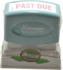 Value Collection - Past Due, Red Pre-Inked Stamp - 1/2 Inch Wide x 1-5/8 Inch Long - Exact Tooling