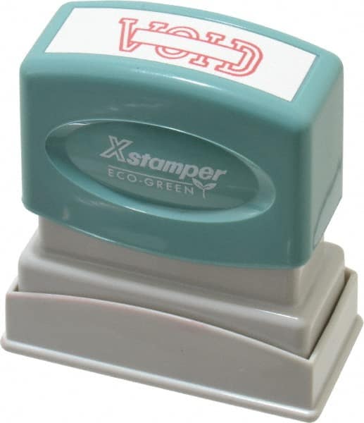 Value Collection - Void, Red Pre-Inked Stamp - 1/2 Inch Wide x 1-5/8 Inch Long - Exact Tooling