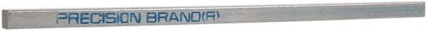 Made in USA - 12" Long x 7/16" High x 7/16" Wide, Zinc-Plated Key Stock - Low Carbon Steel - Exact Tooling