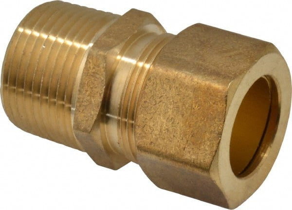 Cerro - 3/4" OD, Brass Male Connector - Comp x MNPT Ends - Exact Tooling