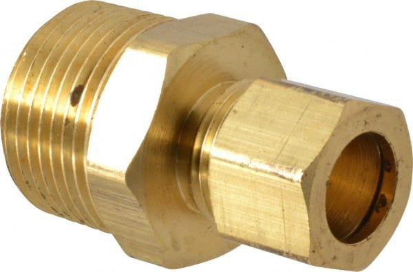 Cerro - 1/2" OD, Brass Male Connector - Comp x MNPT Ends - Exact Tooling