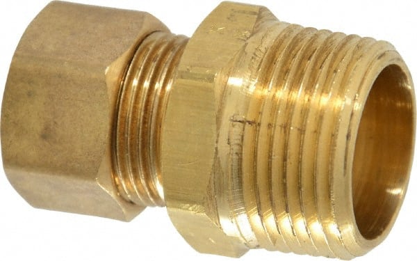 Cerro - 5/8" OD, Brass Male Connector - Comp x MNPT Ends - Exact Tooling