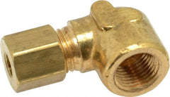 Cerro - 3/16" OD, Brass Female Elbow - Comp x FNPT Ends - Exact Tooling
