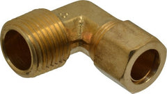 Cerro - 1/2" OD, Brass Male Elbow - Comp x MNPT Ends - Exact Tooling