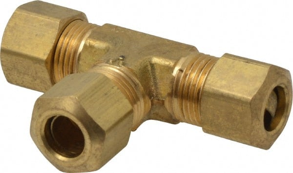 Cerro - 5/16" OD, Brass Union Tee - Comp x Comp x Comp Ends - Exact Tooling