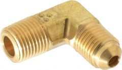 Cerro - 3/16" Tube OD, 45° Brass Flared Tube Male Elbow - 1/8 Flare x MIP Ends - Exact Tooling