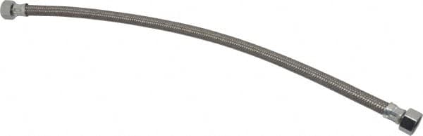 Brass Craft - 1/2" FIP Inlet, 1/2" FIP Outlet, Brass Flexible Connector - Braided Stainless Steel, Use with Sinks - Exact Tooling