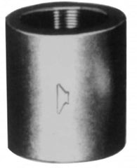 Made in USA - Size 1-1/2", Class 3,000, Steel Black Pipe Coupling - 3,000 psi, Socket Weld End Connection - Exact Tooling