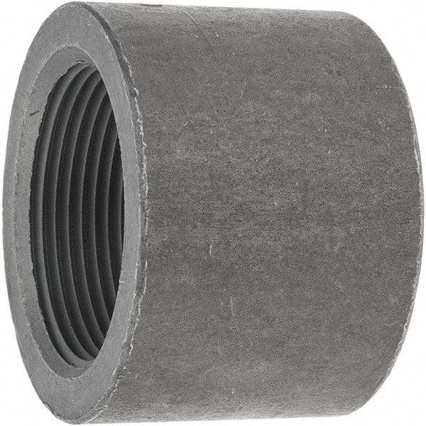 Made in USA - Size 1-1/2", Class 3,000, Forged Carbon Steel Black Pipe End Cap - 925 psi, Threaded End Connection - Exact Tooling