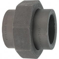 Made in USA - Size 2", Class 3,000, Forged Carbon Steel Black Pipe Union - 925 psi, Threaded End Connection - Exact Tooling