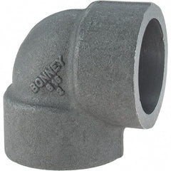 Made in USA - Size 1-1/4", Class 3,000, Forged Carbon Steel Black Pipe 90° Elbow - 925 psi, Socket Weld End Connection - Exact Tooling