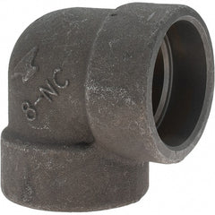Made in USA - Size 2", Class 3,000, Forged Carbon Steel Black Pipe 90° Elbow - 925 psi, Socket Weld End Connection - Exact Tooling
