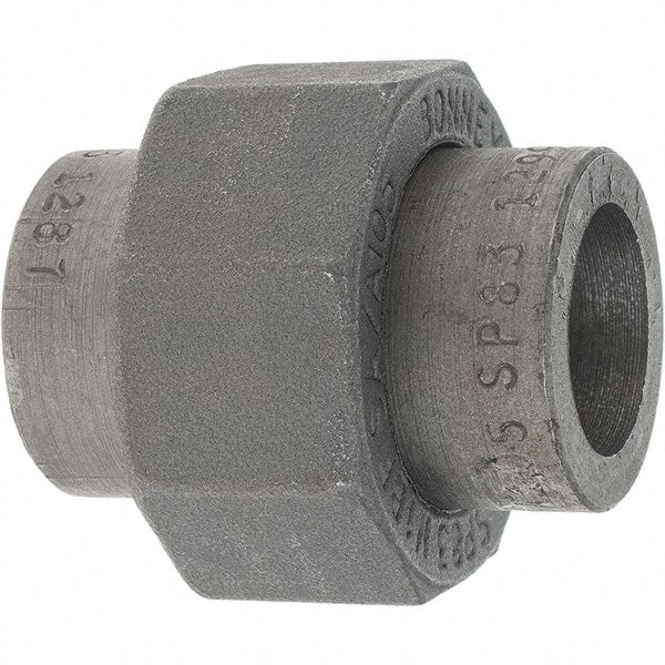 Made in USA - Size 1/2", Class 3,000, Forged Carbon Steel Black Pipe Union - 925 psi, Socket Weld End Connection - Exact Tooling