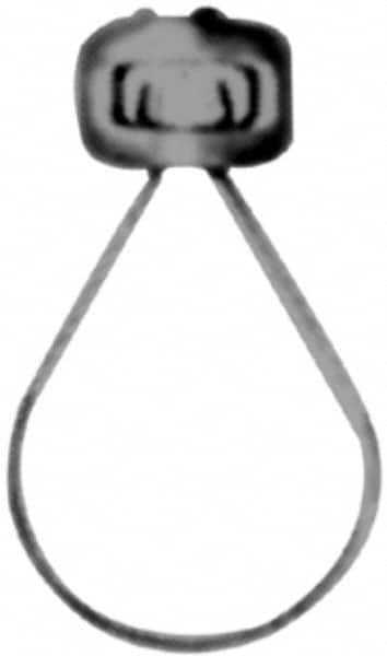 Made in USA - 2" Pipe, 3/8" Rod, Malleable Iron Adjustable Ring Hanger - Black, 400 Lb Capacity - Exact Tooling