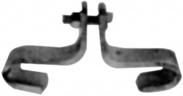 Made in USA - 3/8" Rod Center Beam Clamp - 1,000 Lb Capacity, Carbon Steel - Exact Tooling