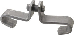 Made in USA - 3/8" Rod Center Beam Clamp - 1,000 Lb Capacity, Carbon Steel - Exact Tooling
