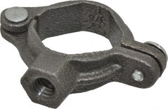 Value Collection - 3/4" Pipe, 3/8" Rod, Extension Split Pipe Clamp - 180 Lb Capacity, Malleable Iron - Exact Tooling