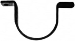 Made in USA - 1-1/4 Pipe, Carbon Steel, Pipe or Conduit Strap - 2 Mounting Holes - Exact Tooling