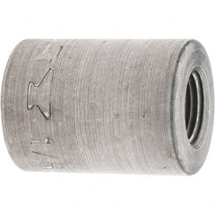 Made in USA - Size 1/8", Class 150, Malleable Iron Black Pipe Coupling (Right Hand) - 150 psi, Threaded End Connection - Exact Tooling