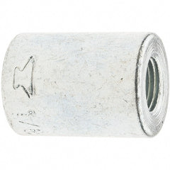 Made in USA - Class 150, 1/8" Galvanized Pipe Coupling (Right Hand) - Threaded, Malleable Iron - Exact Tooling