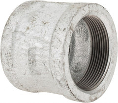 Made in USA - Class 150, 2" Galvanized Pipe Coupling (Right Hand) - Threaded, Malleable Iron - Exact Tooling