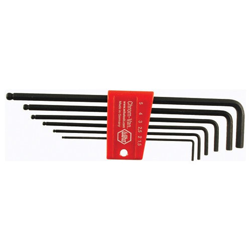 1.5-5MM BALL END HEX L-KEY 6 PC SET - Exact Tooling