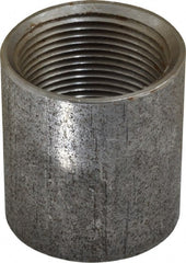 Made in USA - Size 1-1/4", Class 150, Malleable Iron Black Pipe Coupling - 150 psi, Threaded End Connection - Exact Tooling