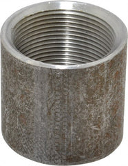 Made in USA - Size 1-1/2", Class 150, Malleable Iron Black Pipe Coupling - 150 psi, Threaded End Connection - Exact Tooling