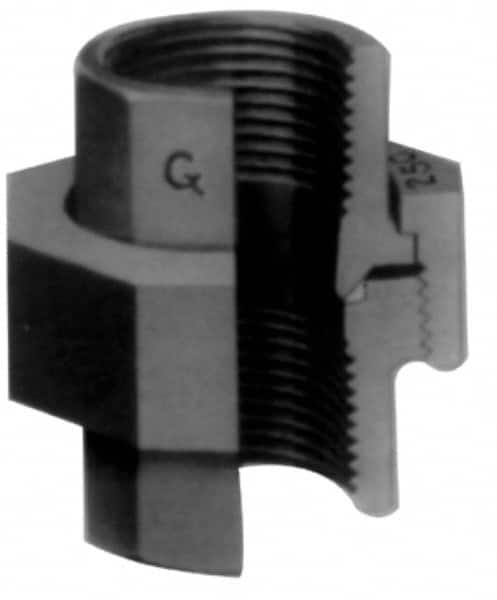 Made in USA - Size 1-1/4", Class 3,000, Forged Carbon Steel Black Pipe Union - 925 psi, Socket Weld End Connection - Exact Tooling