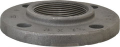 Made in USA - 3" Pipe, 7-1/2" OD, 1-3/16" Hub Length, Iron Threaded Pipe Flange - 4-1/4" Across Bolt Hole Centers, 7/8" Bolt Hole, 175 psi, Class 125 - Exact Tooling