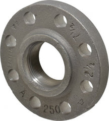 Made in USA - 2-1/2" Pipe, 7-1/2" OD, 1-7/16" Hub Length, Iron Threaded Pipe Flange - 3-15/16" Across Bolt Hole Centers, 7/8" Bolt Hole, 175 psi, Class 250 - Exact Tooling