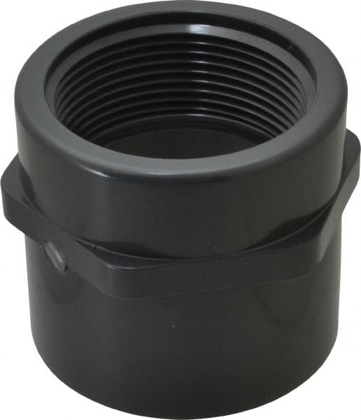 Value Collection - 2-1/2" PVC Plastic Pipe Female Adapter - Schedule 80, Slip x FIPT End Connections - Exact Tooling