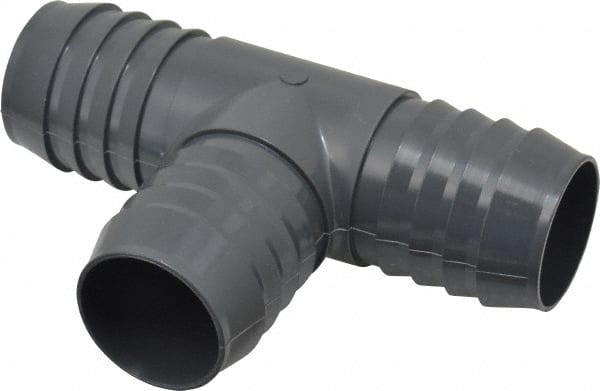 Value Collection - 1-1/2" Barb, Multiple Barbed Tube Insert Tee - PVC, Male - Exact Tooling