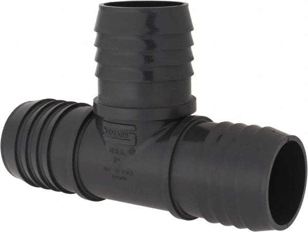 Value Collection - 2" Barb, Multiple Barbed Tube Insert Tee - PVC, Male - Exact Tooling