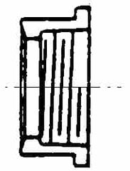 B&K Mueller - 6 x 4", PVC Drain, Waste & Vent Pipe Flush Bushing - Spig x SJ - Exact Tooling