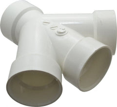B&K Mueller - 3", PVC Drain, Waste & Vent Pipe Combination TY - Hub x Hub x Hub - Exact Tooling