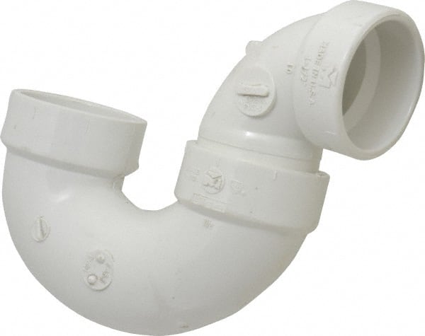 B&K Mueller - 1-1/2", PVC Drain, Waste & Vent Pipe P Trap - Hub x Hub - Exact Tooling