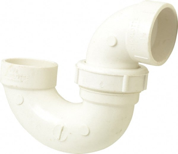B&K Mueller - 1-1/2", PVC Drain, Waste & Vent Pipe P Trap with Union - Hub x Hub - Exact Tooling