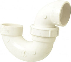B&K Mueller - 1-1/2", PVC Drain, Waste & Vent Pipe P Trap with Union - Hub x Hub - Exact Tooling
