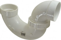 B&K Mueller - 2", PVC Drain, Waste & Vent Pipe P Trap with Union - Hub x Hub - Exact Tooling