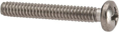 Value Collection - #6-32 UNC, 1" Length Under Head Phillips Drive Machine Screw - Pan Head, Grade 316 Stainless Steel, Uncoated, Without Washer - Exact Tooling