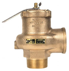 Conbraco - 3" Inlet, 3" Outlet, High Capacity Steam Relief Valve - 15 Max psi, Bronze, 6,843 Lb per Hour - Exact Tooling