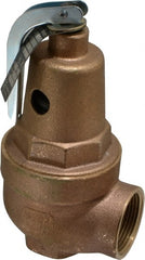 Conbraco - 1" Inlet, 1-1/4" Outlet, ASME Section IV Safety Relief Valve - 30 Max psi, Bronze, 1,570,000 BTUs - Exact Tooling