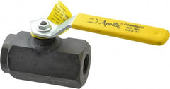 Apollo - 3/4" Pipe, Full Port, Carbon Steel Standard Ball Valve - 2 Piece, Inline - One Way Flow, FNPT x FNPT Ends, Lever Handle, 3,000 WOG - Exact Tooling