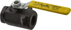 Apollo - 3/4" Pipe, Standard Port, Carbon Steel Standard Ball Valve - 2 Piece, Inline - One Way Flow, FNPT x FNPT Ends, Lever Handle, 2,000 WOG, 150 WSP - Exact Tooling