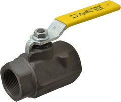 Apollo - 1-1/4" Pipe, Standard Port, Carbon Steel Standard Ball Valve - 2 Piece, Inline - One Way Flow, FNPT x FNPT Ends, Lever Handle, 1,500 WOG, 150 WSP - Exact Tooling