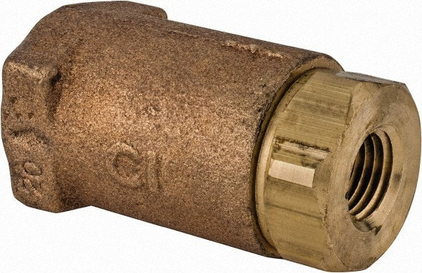 Conbraco - 1/4" Bronze Check Valve - Inline, FNPT x FNPT - Exact Tooling