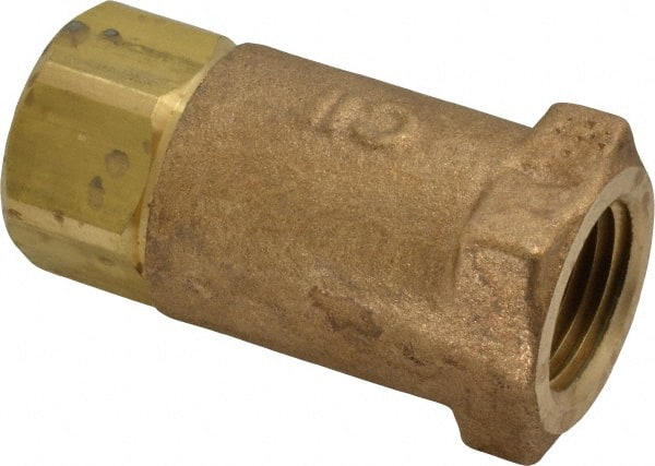 Conbraco - 1/2" Bronze Check Valve - Inline, FNPT x FNPT - Exact Tooling