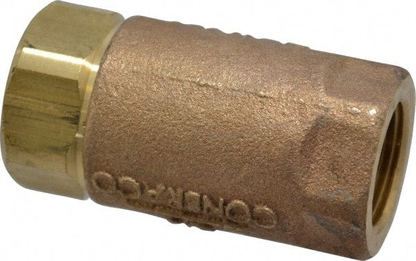 Conbraco - 3/4" Bronze Check Valve - Inline, FNPT x FNPT - Exact Tooling